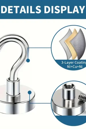 40023   1τεμ Ισχυροί Μαγνητικοί Γάντζοι