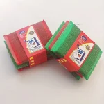 50035    Ανθεκτικό Σφουγγάρι Καθαρισμού από Ανοξείδωτο Χάλυβα με Κόκκινη Λειαντική Επιφάνεια