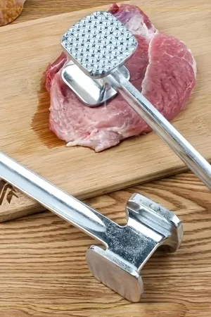 50029  1 τεμάχιο Τετράγωνο Κεφάλι Μαλακτικό Κρέατος, Σφυρί Μπριζόλας