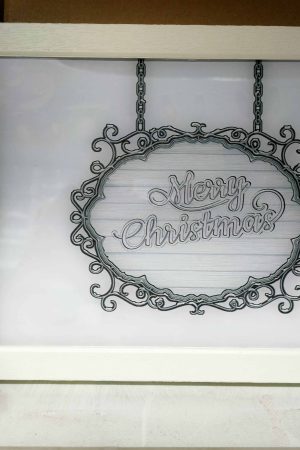 30027 Χριστουγεννιατικο φαναρι κορνιζα με πριζα