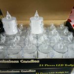 30040  Ακρυλικά LED Κεριά Χωρίς Φλόγα, 3D Κεριά σε Σχήμα Στήλης με Μπαταρία για Εορταστικές Διακοσμήσεις