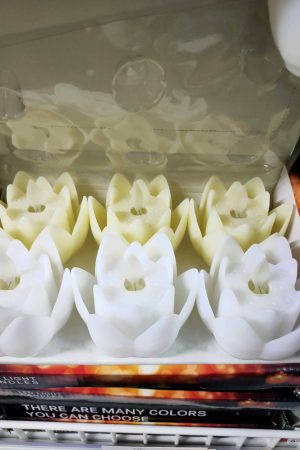 30042   1τεμάχια LED κεριά σε σχήμα λουλουδιού λωτού