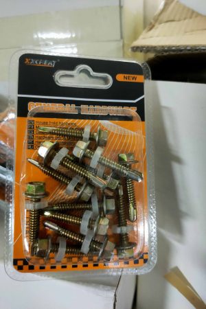 40014   Γαλβανισμένες Εξαγωνικές Βίδες Τυλίγματος με Ροδέλες