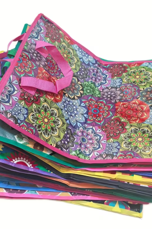 80024   1τεμ Υφασμένες Τσάντες Αποθήκευσης με Φερμουάρ80*60