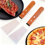 50055  Ανοξείδωτο Μικρό Σπάτουλα με Ξύλινη Χειρολαβή