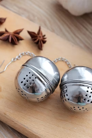 50058    1τεμ μικρο Σφαιρικό φίλτρο τσαγιού από ανοξείδωτο ατσάλι με λεπτό πλέγμα