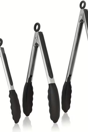 50077   1 τεμάχιο 10΄΄Σιλικόνης Ανοξείδωτο Τσιμπιδάκι Τροφίμων