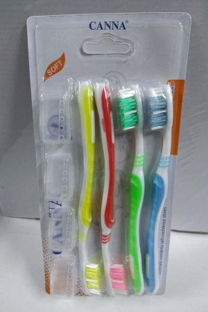 11012 4Τεμ Οδοντόβουρτσα με καπάκι